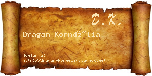 Dragan Kornélia névjegykártya